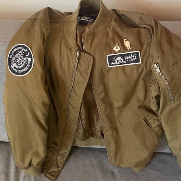 Lurking Class Dark Green Bomber Jacket (S) - Picture 3 of 6